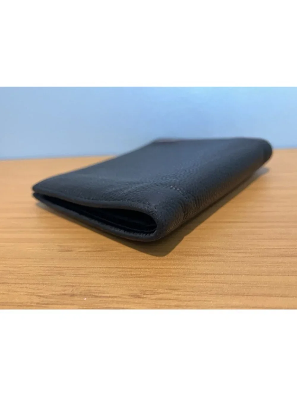 Salvatore Ferragamo Black Men's Bifold Wallet Logo Folding Credit Card ID